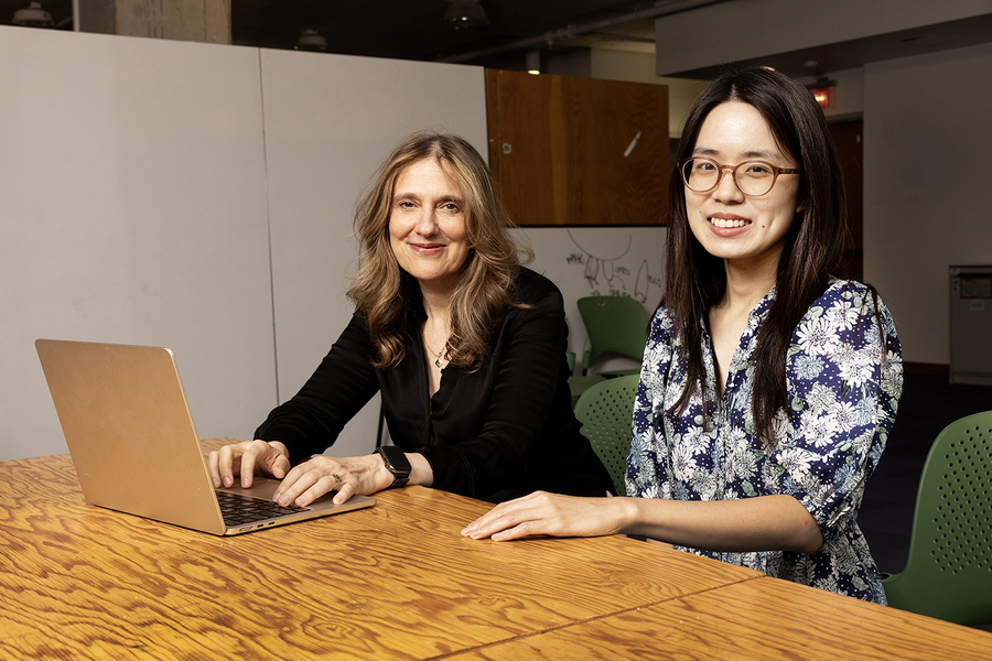 Regina Barzilay (left) and Wenxian Shi.