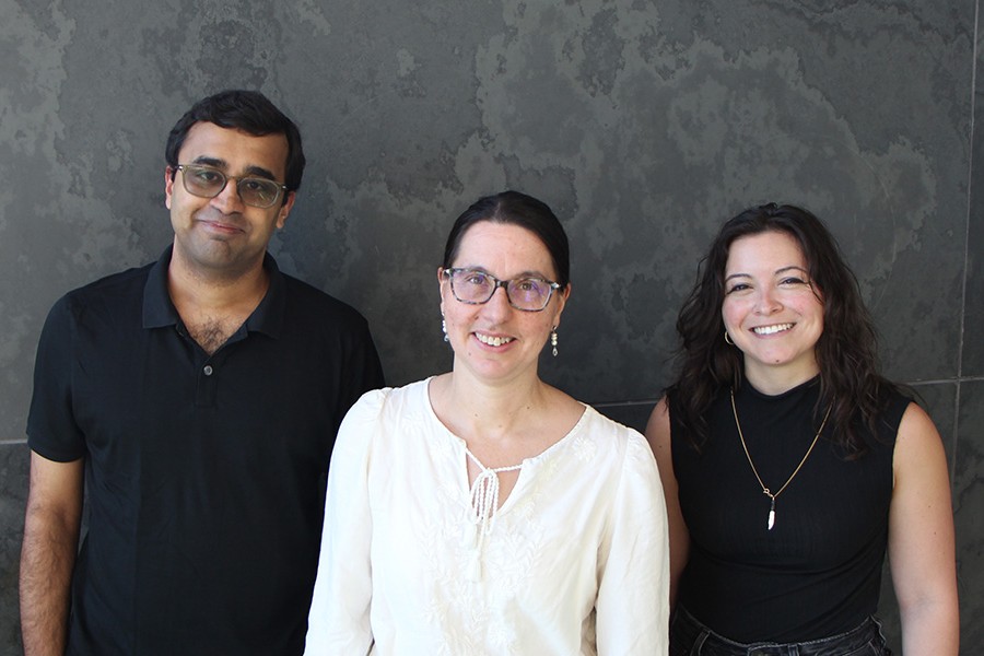 Siddharth Jayakumar, Rachelle Gaudet, and Gabrielle (Gaby) Paniccia